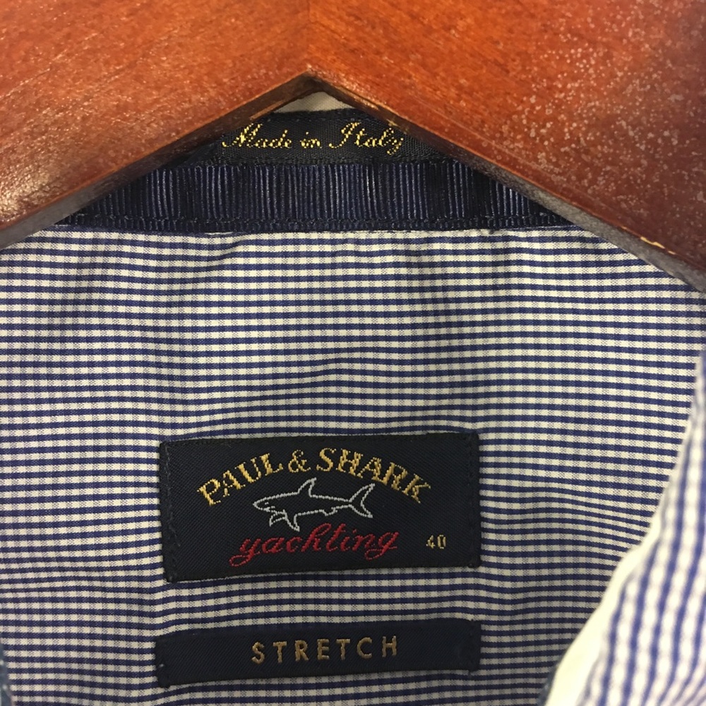 Paul Shark Shirt Women 40 Yachting Gingham Plaid - Picture 6 of 7